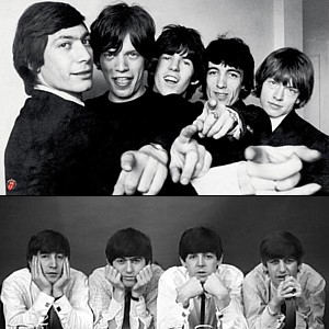 The Rolling Stones och The Beatles